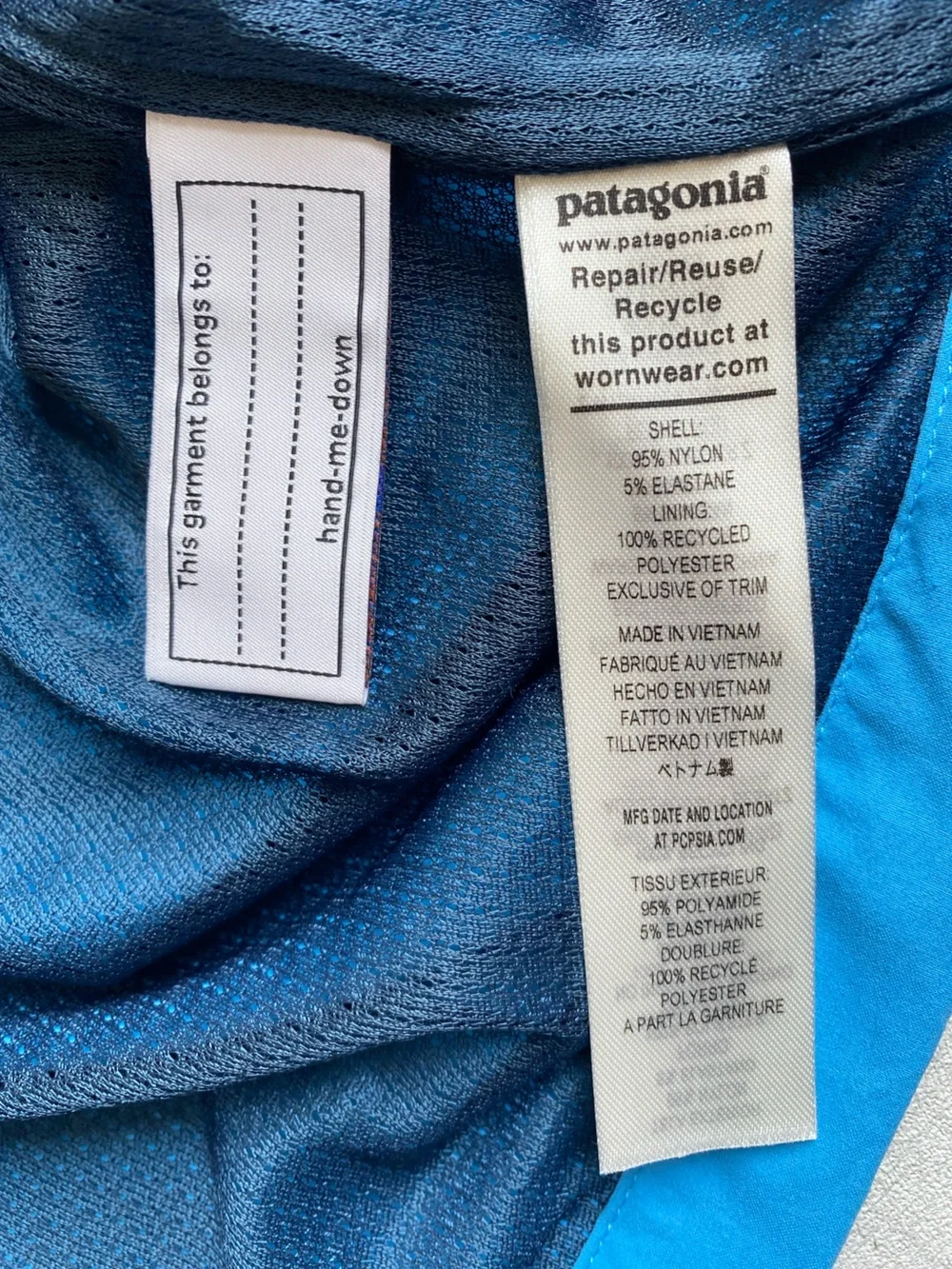 NWT Patagonia Kids Isthmus Anorak Hooded Jacket Blue Purple Size XL 14 40+ UPF